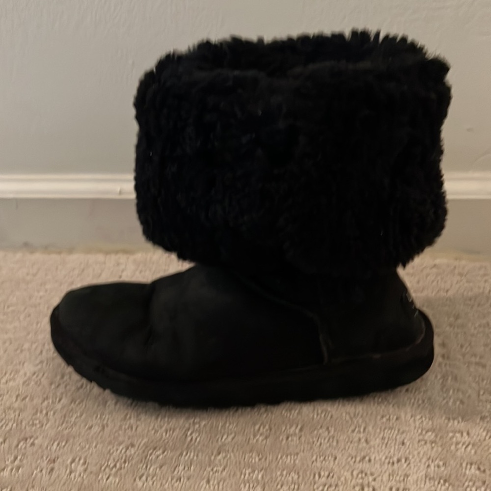 🎉HP🎉UGG BAILEY BUTTON TRIPLET II BOOT SIZE 6 BLACK - Picture 7 of 15